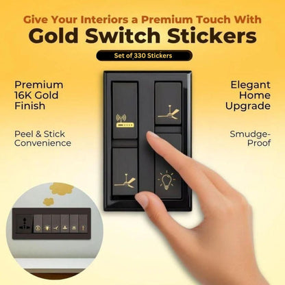 Golden Switch Stickers